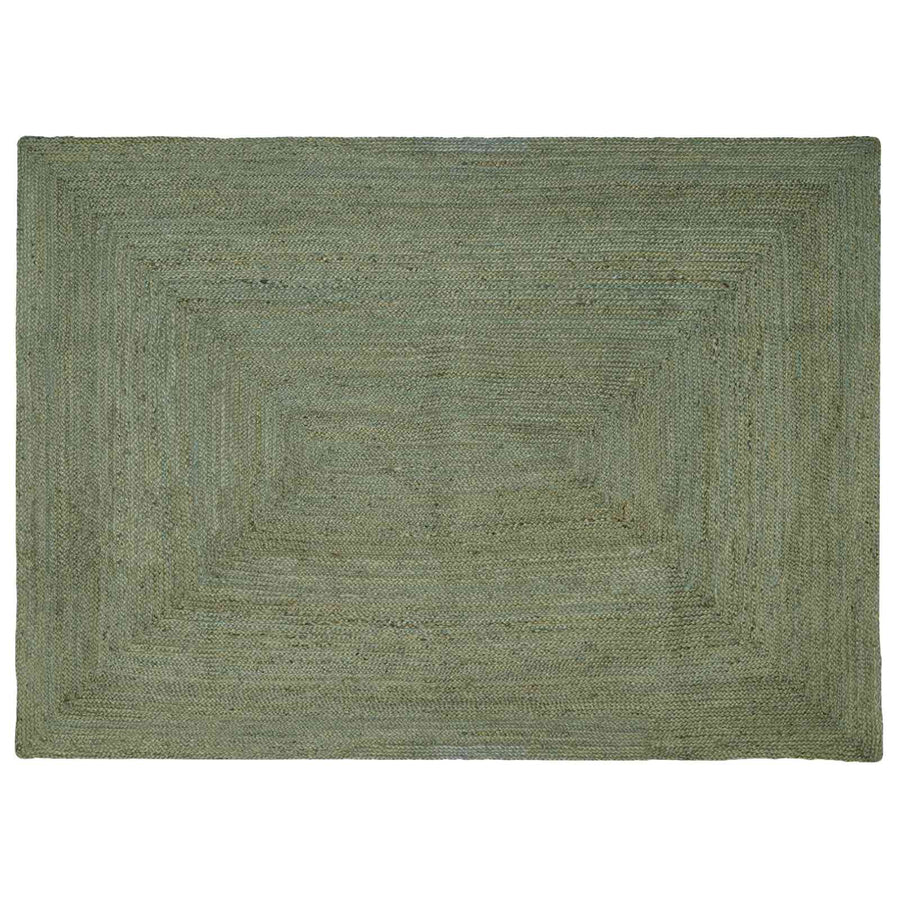 Vloerkleden Rechthoekig Olijfgroen 200 x 290 cm Jute