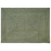 Vloerkleed 240x340 cm jute olijfgroen