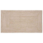 Rug Rectangular Natural and White 60 x 110 cm Jute