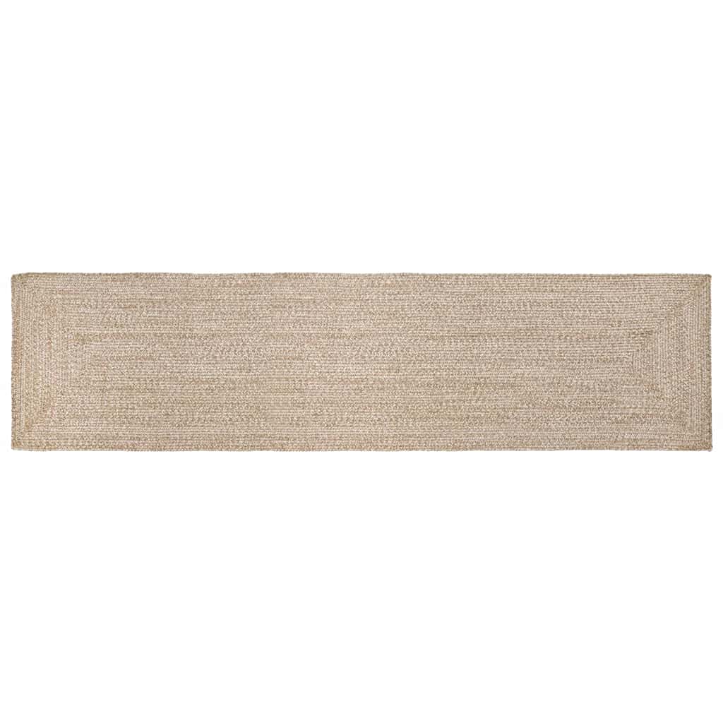Tapijt Natuurlijk en wit 60 x 400 cm Jute