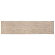 Vloerkleed jute 400x60 cm natuurlijk wit