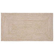 Vloerkleed jute 80x150 cm natuurlijk wit