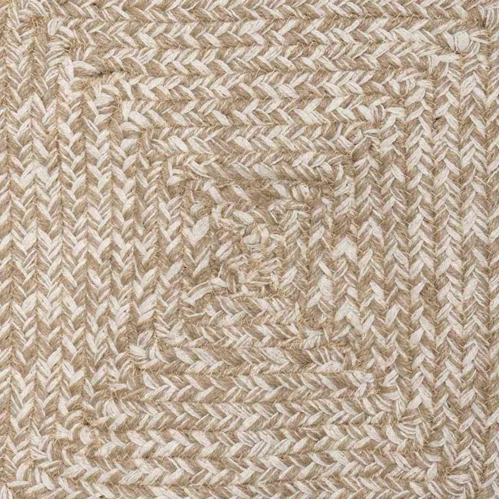 Tapijt Natuurlijk en wit 80 x 250 cm Jute