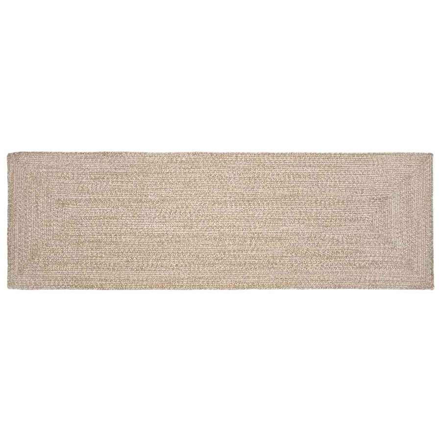 Tapijt Natuurlijk en wit 80 x 250 cm Jute