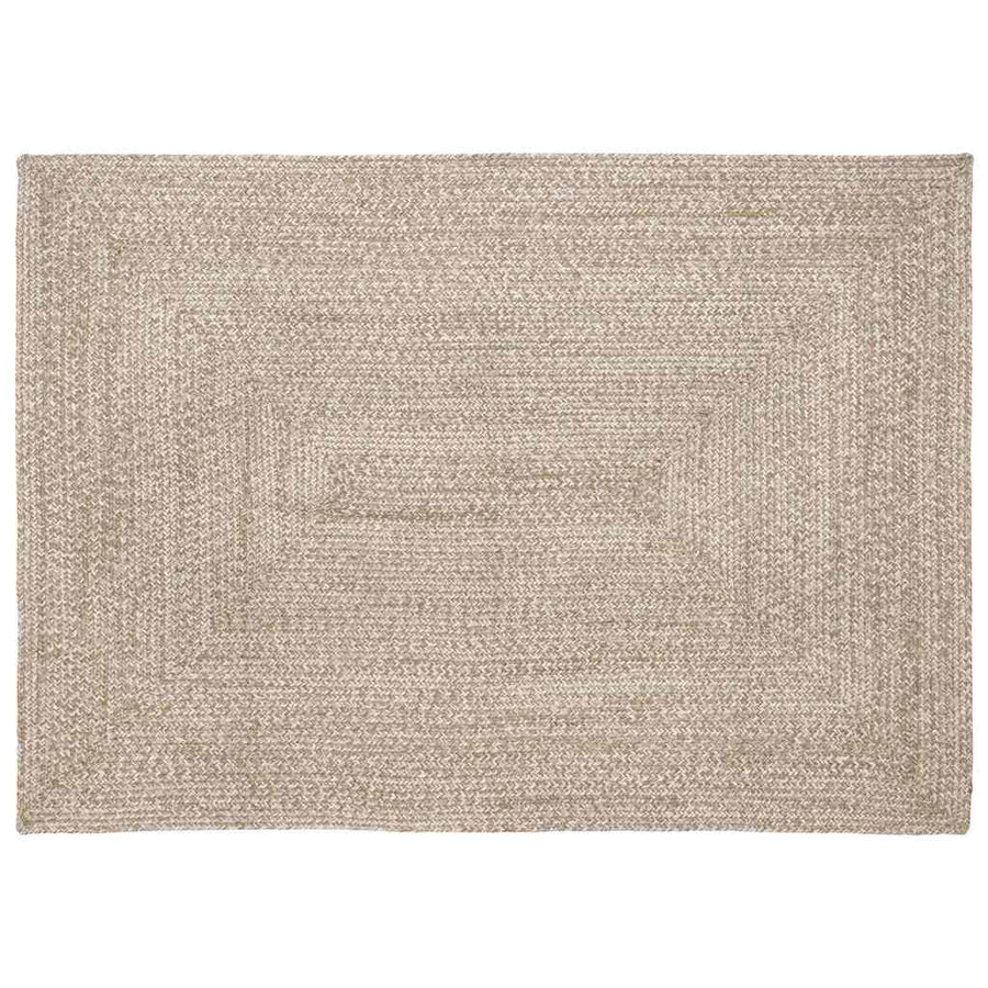 Tapijt Natuurlijk en wit 120 x 170 cm Jute