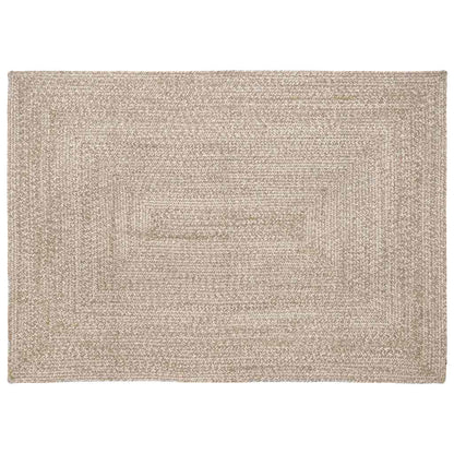 Tapijt Natuurlijk en wit 140 x 200 cm Jute