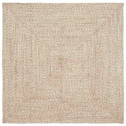 Tapijt Natuurlijk en wit 160 x 160 cm Jute
