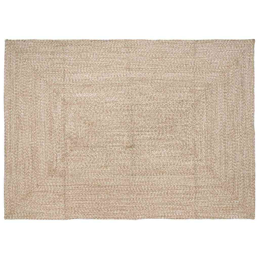 Tapijt Natuurlijk en wit 160 x 230 cm Jute