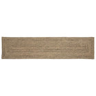 Rugs Rectangular Natural and Black 60 x 200 cm Jute