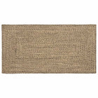 Vloerkleed 80x150 cm jute naturel zwart