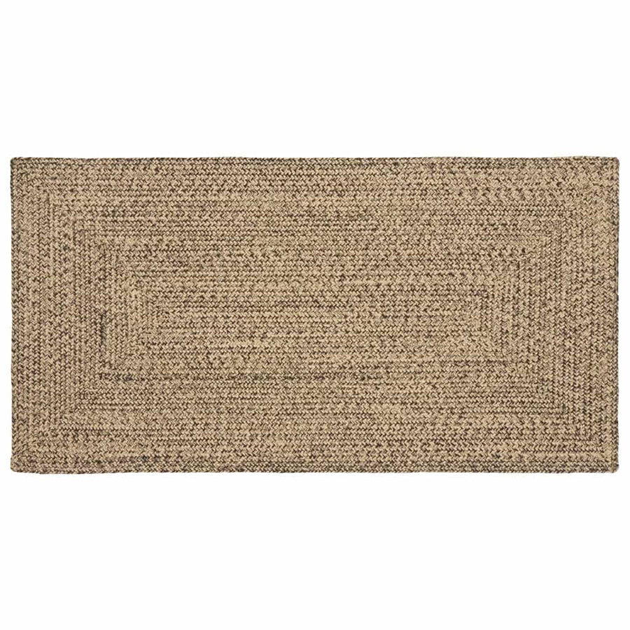 Tapijt Naturel en zwart 80 x 150 cm Jute