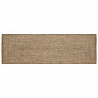 Rugs Rectangular Natural and Black 80 x 200 cm Jute
