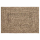 Rugs Rectangular Natural and Black 120 x 170 cm Jute