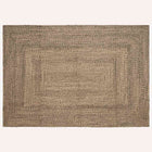 Rugs Rectangular Natural and Black 240 x 340 cm Jute