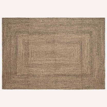 Tapijt Naturel en zwart 240 x 340 cm Jute