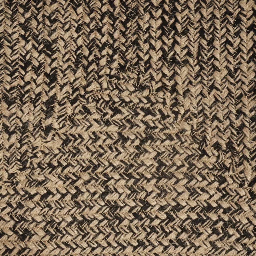 Tapijt Naturel en zwart 300 x 300 cm Jute