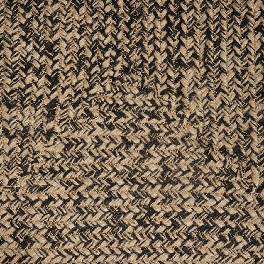 Tapijt Naturel en zwart 300 x 300 cm Jute