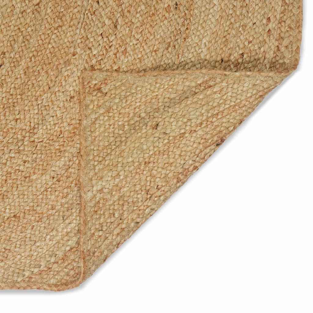 Vloerkleed Bruin Jute 80 x 200 cm Naturel
