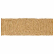 Vloerkleed jute 80 x 200 cm naturel