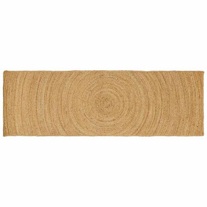 Vloerkleed Bruin Jute 80 x 200 cm Naturel
