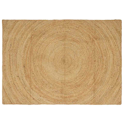 Vloerkleed Bruin Jute 120 x 170 cm Naturel