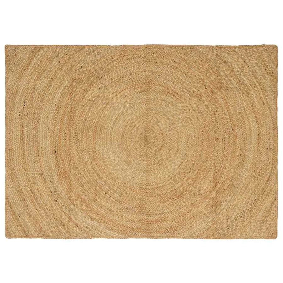 Vloerkleed Bruin Jute 120 x 170 cm Naturel