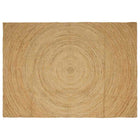 Vloerkleed jute bruin 160 x 230 cm