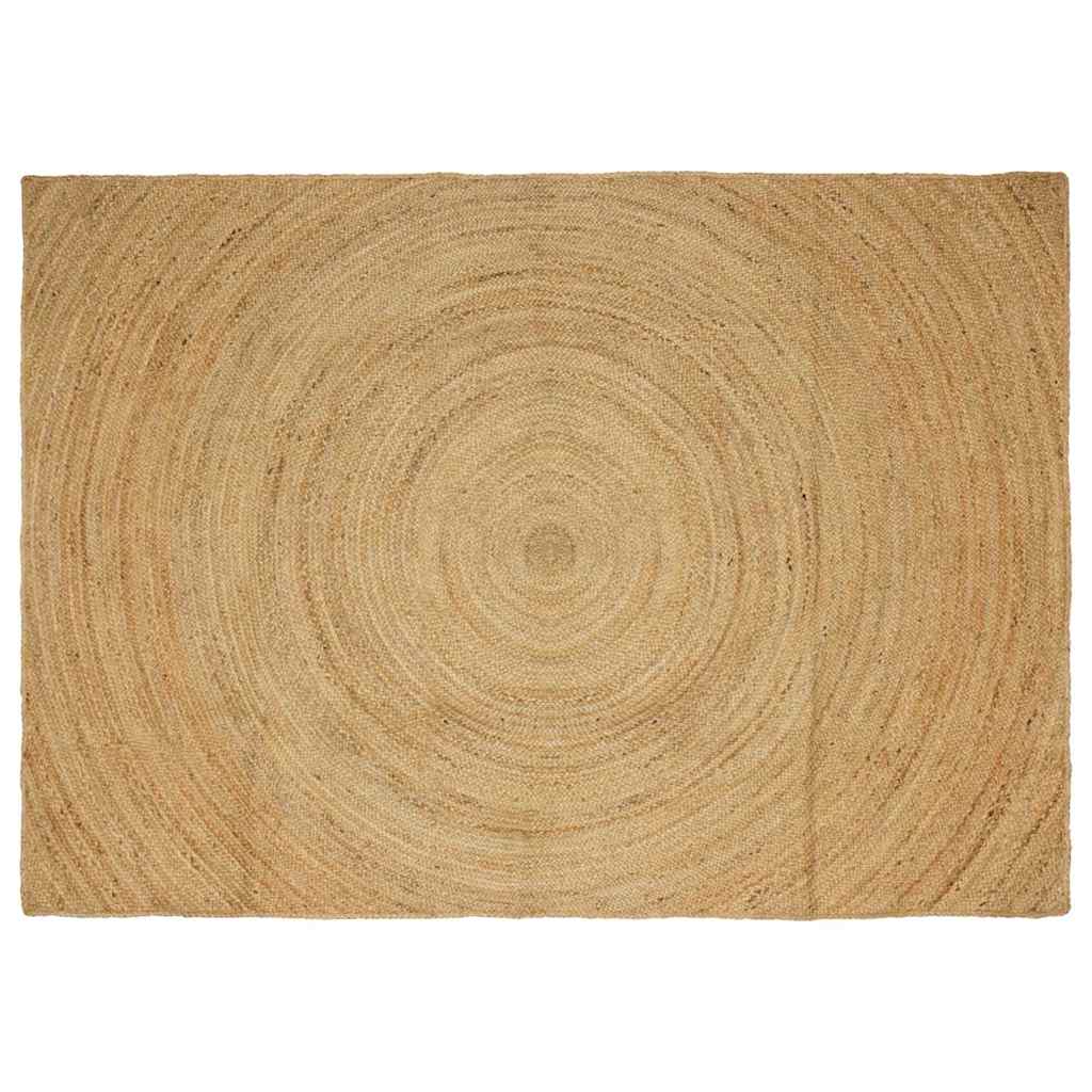 Vloerkleed Bruin Jute 160 x 230 cm Naturel