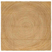Vloerkleed jute 240x240 cm bruin