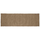 Vloerkleed jute grijs 60 x 250 cm
