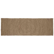 Vloerkleed jute grijs 60 x 250 cm