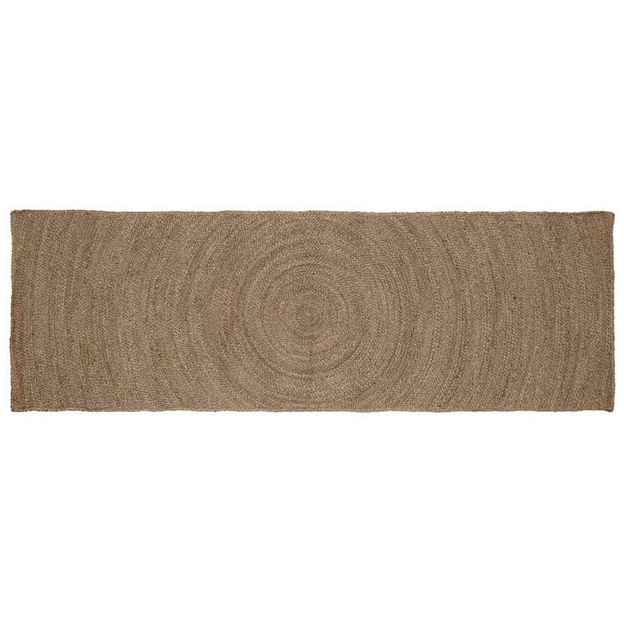 Vloerkleed Jute 60 x 300 cm Grijs