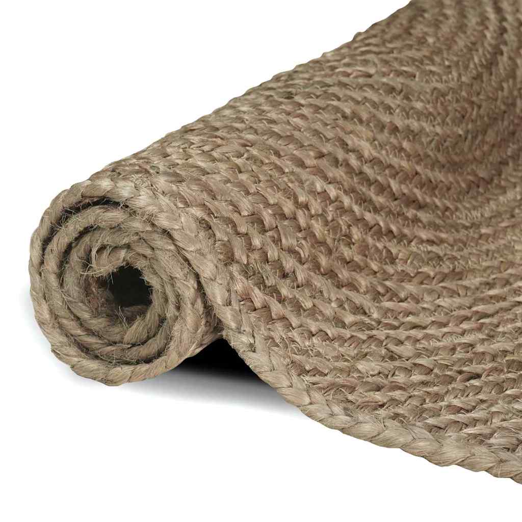 Vloerkleed Jute 80 x 250 cm Grijs