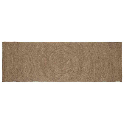 Vloerkleed Jute 80 x 250 cm Grijs