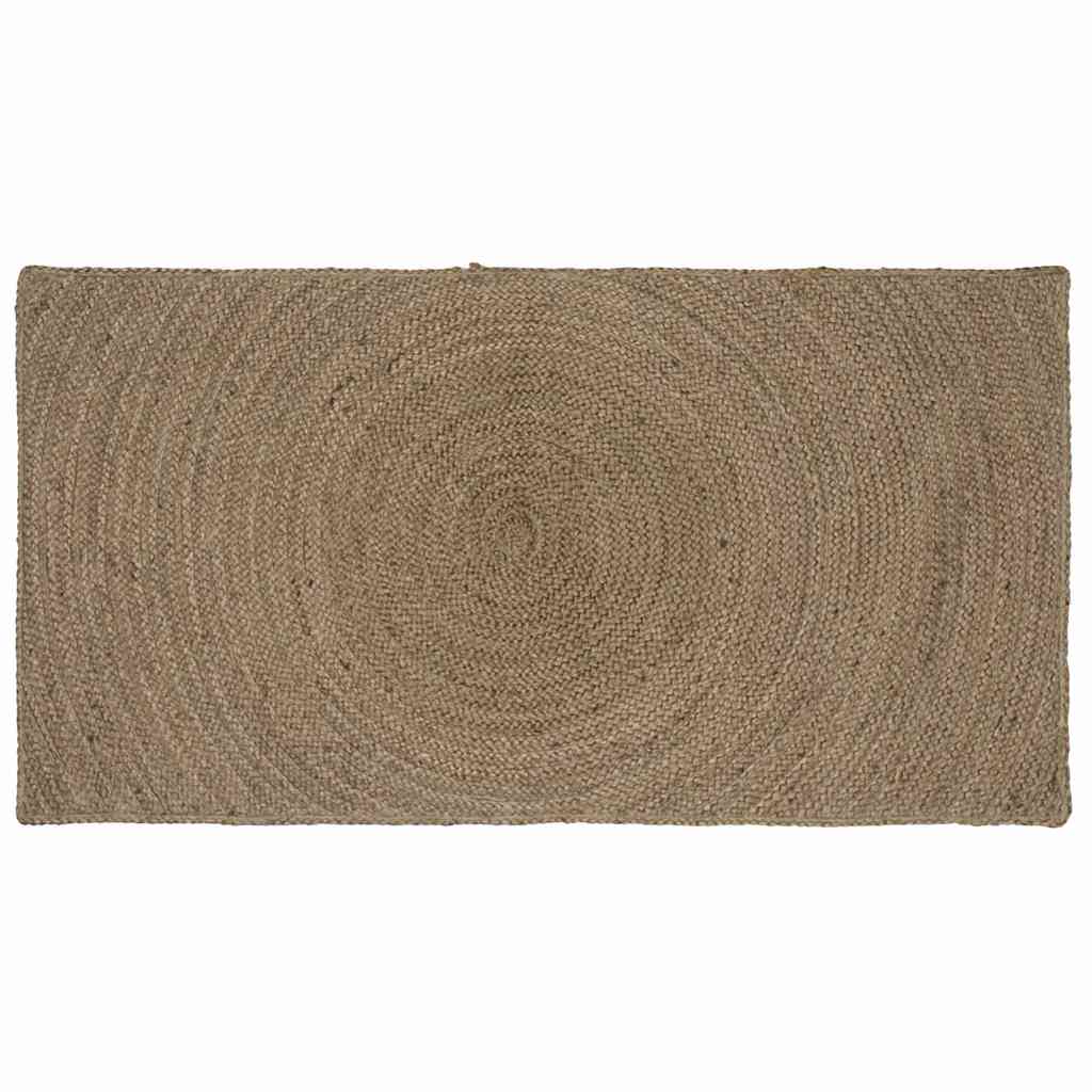 Vloerkleed Jute 100 x 200 cm Grijs