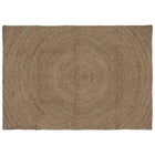 Vloerkleed 120x170 cm jute grijs