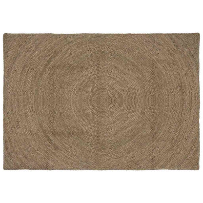 Vloerkleed Jute 120 x 170 cm Grijs
