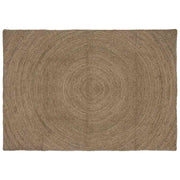 Vloerkleed jute 140 x 200 cm grijs