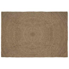 Vloerkleed 160x230 cm grijs jute