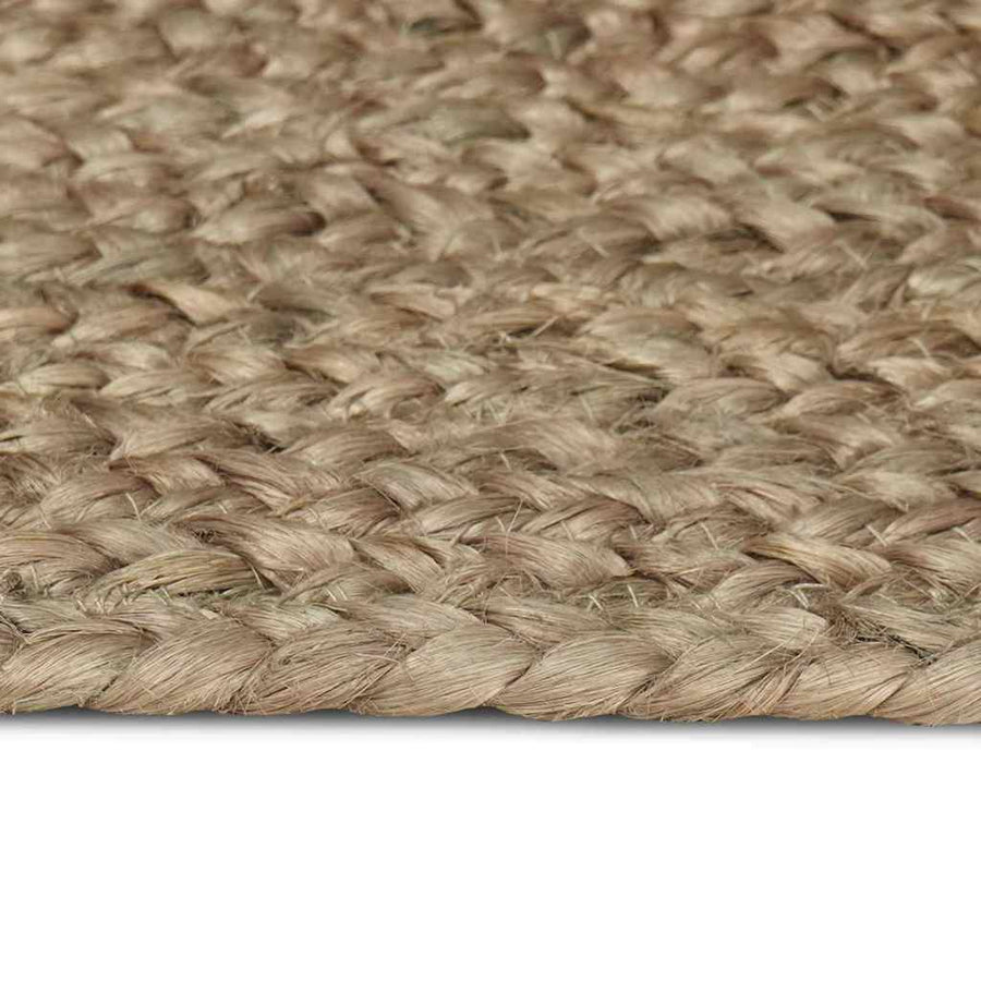Vloerkleed Jute 200 x 200 cm Grijs