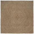 Vloerkleden Vierkant Grijs 200 x 200 cm Jute
