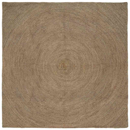 Vloerkleed Jute 200 x 200 cm Grijs