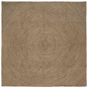 Vloerkleed vierkant grijs 240x240 cm jute