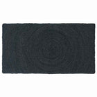 Vloerkleed 60 x 110 cm jute donkergrijs