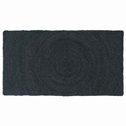 Vloerkleed 60 x 110 cm jute donkergrijs