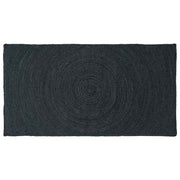 Vloerkleed jute 80x150 cm donkergrijs