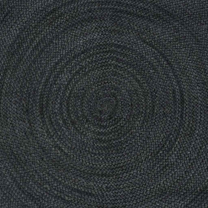 Vloerkleed Jute 80 x 400 cm Donkergrijs