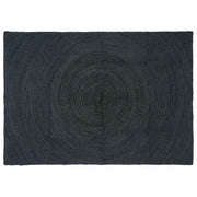 Vloerkleed jute 120x170 cm donkergrijs