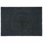 Vloerkleed jute 140x200 cm donkergrijs