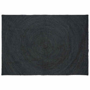 Vloerkleed 160x230 cm jute donkergrijs